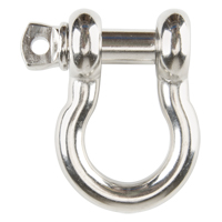 Screw Pin Anchor Shackle, 1/4", Screw Pin, Stainless Steel Kelford