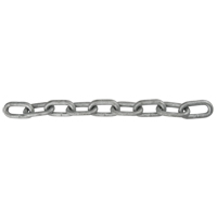 Straight Link Chain, Low Carbon Steel, 1/8" x 1000' (304.8 m) L, Grade 30, 400 lbs. (0.2 tons) Load Capacity Kelford