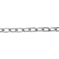Straight Link Chain, Low Carbon Steel, 1/8" x 350' (106.7 m) L, Grade 30, 400 lbs. (0.2 tons) Load Capacity Kelford