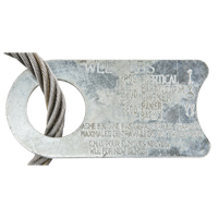 &eacute;lingue de levage &agrave; c&acirc;ble m&eacute;tallique - deux boucles Kelford