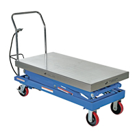 Pneumatic Hydraulic Scissor Lift Table, Steel, 47-1/4" L x 24" W, 1500 lbs. Cap. LV473 | Kelford