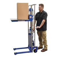 Hefti-Lift Load Stacker, Foot Pump Operated, 880 lbs. Capacity, 59" Max Lift Kelford