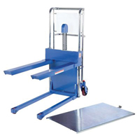 Hefti-Lift Load Stacker, Foot Pump Operated, 400 lbs. Capacity, 44" Max Lift Kelford