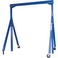 Adjustable Steel Gantry Crane, 10' L, 2000 lbs. (1 tons) Capacity LW302 | Kelford