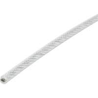 Wire Rope, 1000' (304.8 m) x 1/16", 480 lbs. (0.24 tons), Galvanized Kelford