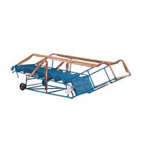 CSA-Certified Rolling Step Ladder with Locking Step, 8 Steps, 30" Step Width, 72" Platform Height, Steel Kelford