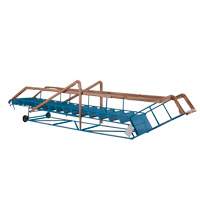 CSA-Certified Rolling Step Ladder with Locking Step, 16 Steps, 30" Step Width, 144" Platform Height, Steel Kelford