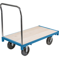 Heavy-Duty Platform Truck, 48" L x 24" W, 2500 lbs. Capacity, Nylon Casters Kelford