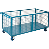 Caisson en treillis m&eacute;tallique, Acier, 75" lo x 30" la x 31,5" h, Volume 30 pi³, Capacit&eacute; 1200 lb Kelford