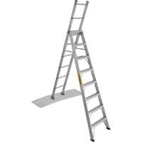 2700 Series Industrial Duty Multi-Way Ladders, 8', Aluminum, 250 lbs. Cap., ANSI 1, CSA 1 Kelford