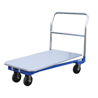 Platform Cart, 48" L x 24" W, 1500 lbs. Capacity, Mold-on Rubber Casters MF987 | Kelford