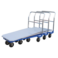 Platform Cart, 48" L x 24" W, 1500 lbs. Capacity, Mold-on Rubber Casters MF987 | Kelford