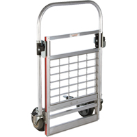 Four Wheel Folding Platform Truck, Aluminum, 750 lbs., 31" L x 23-1/4" W, 39" High Kelford