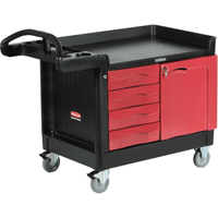 Trademaster™ Mobile Cabinets & Work Centres, 4 Drawers, 49" L x 26-1/4" W x 38" H, Black MH685 | Kelford