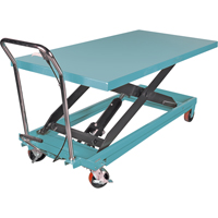 Heavy-Duty Hydraulic Scissor Lift Table, 63" L x 31-7/8" W, Steel, 1100 lbs. Capacity MJ522 | Kelford