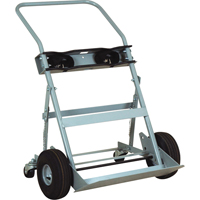 Chariots &agrave; quatre roues pour bouteilles, Roues Pneumatique, Base de 28" la x 6" lo, 1000 lb Kelford