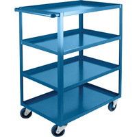 Chariots &agrave; tablettes robustes, 4 Tiers, 24" la x 48" h x 39" p, Capacit&eacute; 1200 lb Kelford