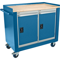 Industrial Duty Mobile Service Benches, Wood Surface ML325 | Kelford