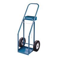 Chariots pour bouteilles de gaz, Roues Semi-pneumatique, Base de 12" la x 10" lo, 400 lb Kelford