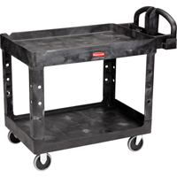 Heavy Duty Utility Cart - 4546-00, 2 Tiers, 26" x 33-1/4" x 55", 750 lbs. Capacity ML453 | Kelford