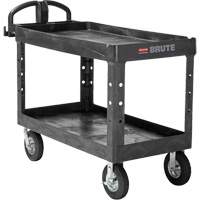 Heavy-Duty Utility Cart, 2 Tiers, 25-1/4" x 33-1/4" x 55", 750 lbs. Capacity ML455 | Kelford