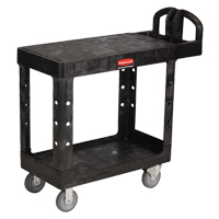 Flat Shelf Heavy Duty Utility Cart - 4505-00, 2 Tiers, 17-1/4" x 38-1/10" x 38-1/2", 500 lbs. Capacity ML456 | Kelford