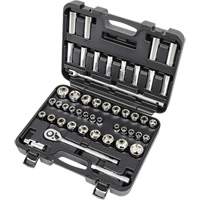 ISK-1249SM SAE/Metric Socket Set, 49 Pcs, 1/2" Drive Size, Deep Kelford