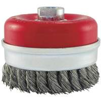 Knot Banded Cup Brush, 5" Dia. x 5/8"-11 Arbor Kelford