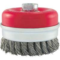 Knot Banded Cup Brush, 4" Dia. x 5/8"-11 Arbor Kelford