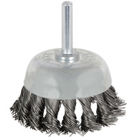 8046 Shaft Mounted Knot Twisted Cup Brush, 1-1/8" Dia. Kelford