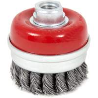 High-Performance Knot Banded Cup Brush, 3" Dia. x 5/8"-11 Arbor Kelford