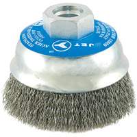 Brosse boisseau &agrave; fils cr&ecirc;p&eacute;s en acier inoxydable Kelford