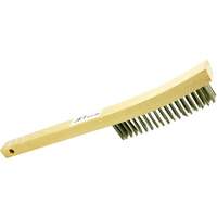 Brosse m&eacute;tallique &agrave; poils longs &agrave; quatre rang&eacute;es et manche long 4LHSS, Acier inoxydable, 4 x 19 rangs de fils, Longueur 13-3/4" Kelford
