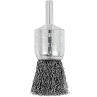 Brosse coupelle sertie mont&eacute;e sur tige, 3/4", Fils 0,012", Tige 1/4" Kelford