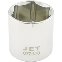 Chrome Socket, 1-1/4", 1/2" Drive, 6 Points Kelford