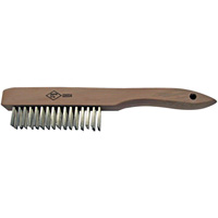 Scratch Brush, Stainless Steel, 4 x 16 Wire Rows Kelford