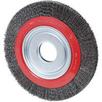 Crimped Wire Wheel, 6" Dia., 0.007" Fill, 2"/1/2" - 5/8" Arbor Kelford