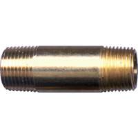 Long Nipple, Brass, 1/4", NPT Kelford