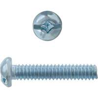 Round Square/Slot HD Machine Screws, #6 x 3" L, Zinc Plated Kelford