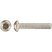 Pan Phillips HD Machine Screws, #8 x 3" L, Zinc Plated Kelford