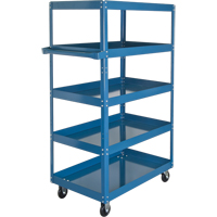 Shelf Carts , 5 Tiers, 18" W x 61" H x 30" D, 900 lbs. Capacity Kelford