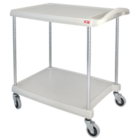 myCart Utility Cart, 2 Tiers, 20" x 35-1/2" x 30", 300 lbs. Capacity Kelford