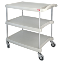 myCart Utility Cart, 3 Tiers, 20" x 35-1/2" x 30", 400 lbs. Capacity Kelford