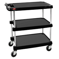 myCart Utility Cart, 3 Tiers, 26" x 36-7/8" x 36", 500 lbs. Capacity Kelford