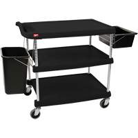 myCart Utility Cart, 3 Tiers, 20" x 35-1/2" x 30", 400 lbs. Capacity Kelford