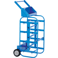 Portable Wire Reel Caddy, Steel, 11 Rod, 19-1/2" W x 43-1/4" H x 17-1/2" D, 150 lbs. Capacity Kelford