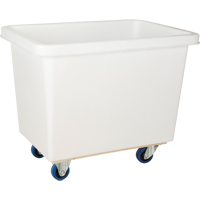 Tapered Wall Box Truck, White Polyethylene, 37" L x 26" W x 31" H, 9 cu. ft. Volume, 600 lbs. Capacity Kelford