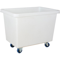 Tapered Wall Box Truck, White Polyethylene, 39" L x 27" W x 31" H, 12 cu. ft. Volume, 600 lbs. Capacity Kelford