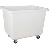Tapered Wall Box Truck, White Polyethylene, 43" L x 30" W x 34" H, 16 cu. ft. Volume, 600 lbs. Capacity Kelford