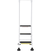 &eacute;chelles Stop-Step, 3 marches, Largeur de la marche 16", Hauteur de la plateforme 28-11/16", Acier Kelford